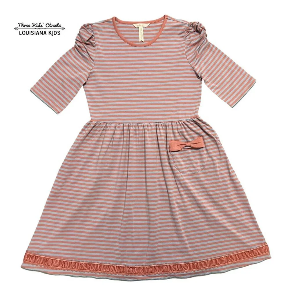 Matilda Jane 14Y First In Line Striped Knit Lap Dress